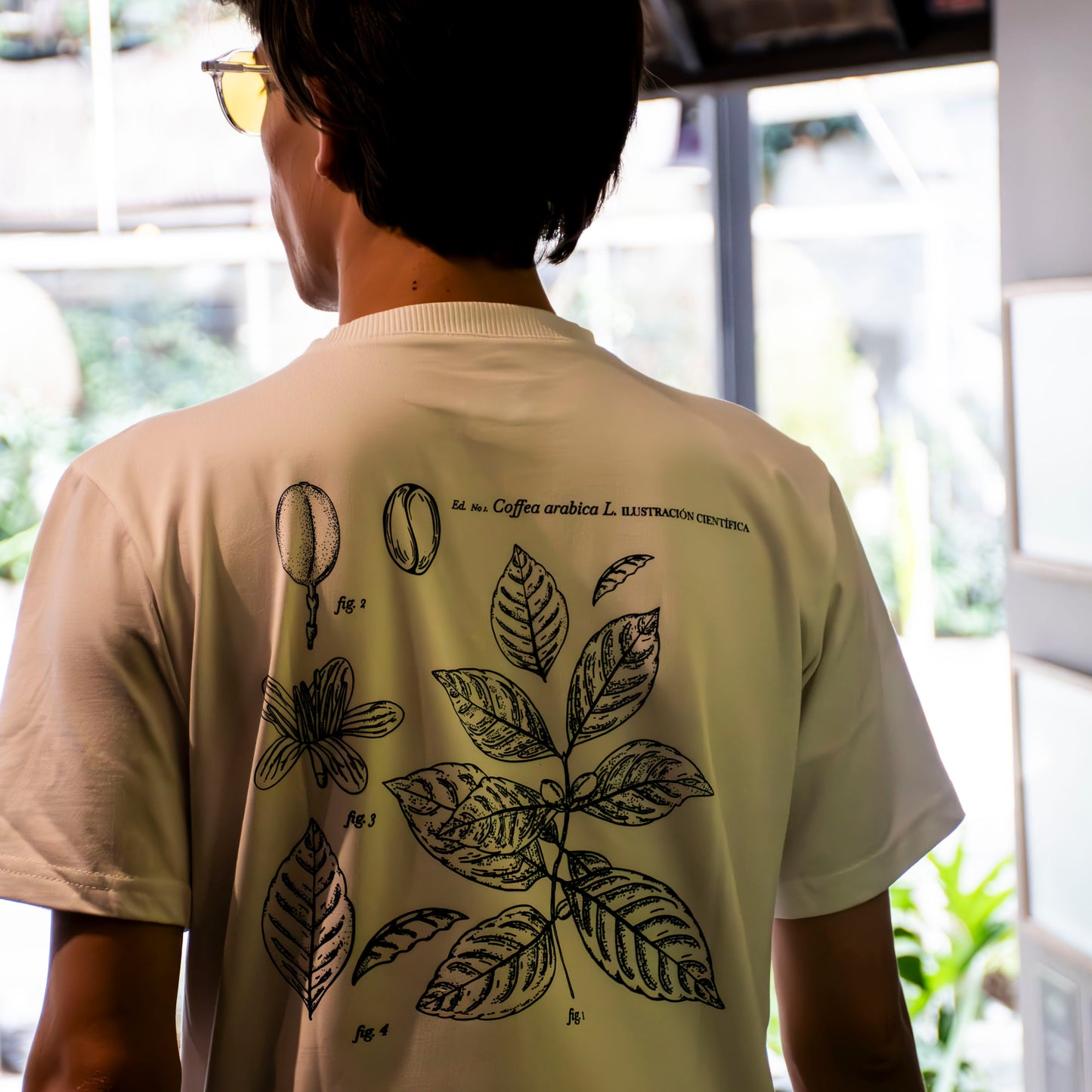 COLO WHITE “CUP AND PLANT” T-SHIRT